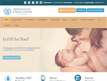 Tablet Screenshot of fertilitynj.com